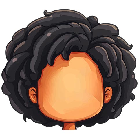 Preview for Cartoon-afro-hairstyle-illustration-emoji-human-template-15cfe