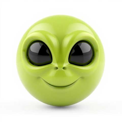 Preview for Green-alien-figurine-aiemojiclassic-template-5c765