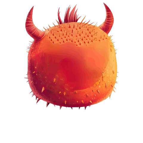 Preview for Red-tardigrade-microscopic-view-monster-torso-template-01e4c