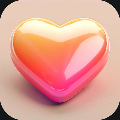 Preview for Shiny-heart-icon-design-love-app-template-48b90