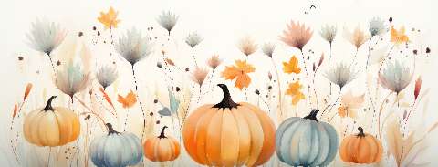 Preview for Autumn-pumpkins-watercolor-illustration-halloween-social-templat-41320
