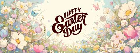 Preview for Happy-easter-day-floral-design-easter-facebook-template-dd5d0