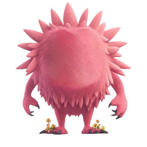 Preview for Pink-fantasy-creature-illustration-character-monster-template-34727