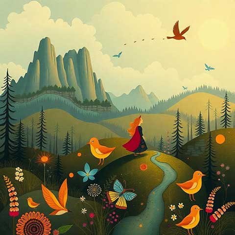 Preview for Serene-woman-in-nature-aiunique-template-740fd