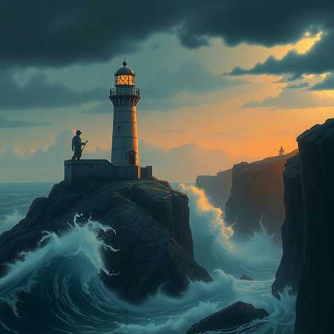 Preview for Lighthouse-rocky-coast-aiunique-template-dd0dc