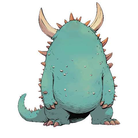 Preview for Cartoon Monster Illustration Design Template