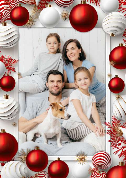 Preview for Christmas-family-photo-frame-christmas-frame-template-70359