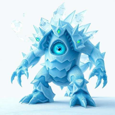 Preview for Icy-cyclops-monster-aimonsterstyle-template-0a160