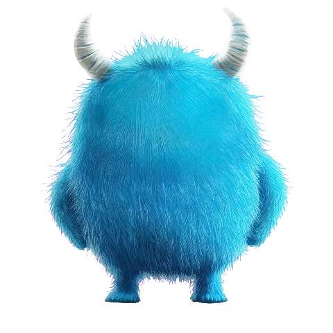Preview for Blue-furry-monster-fuzzy-monster-template-a7ab8