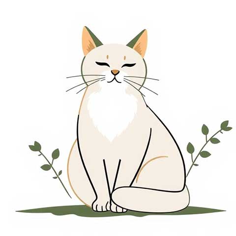 Preview for Serene-cat-illustration-aistickerunique-template-b5f66