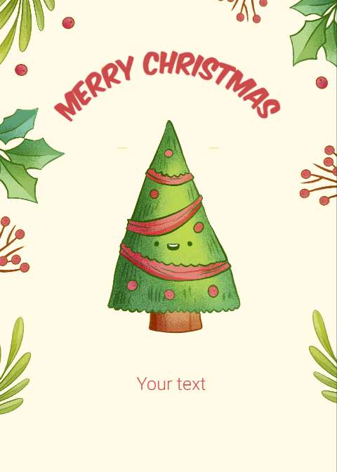 Preview for Merry-christmas-card-design-holiday-card-template-b82b2