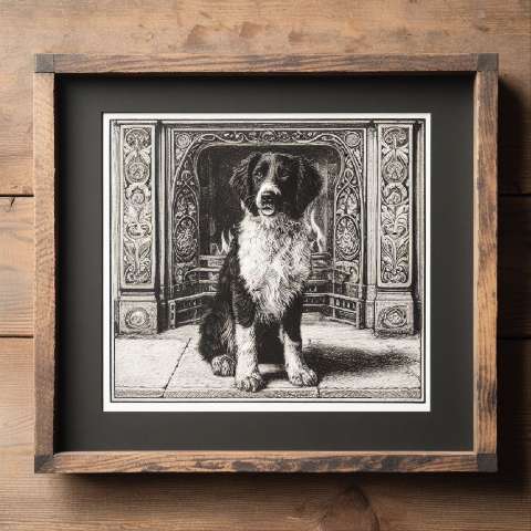 Preview for Framed Dog Artwork Design Template