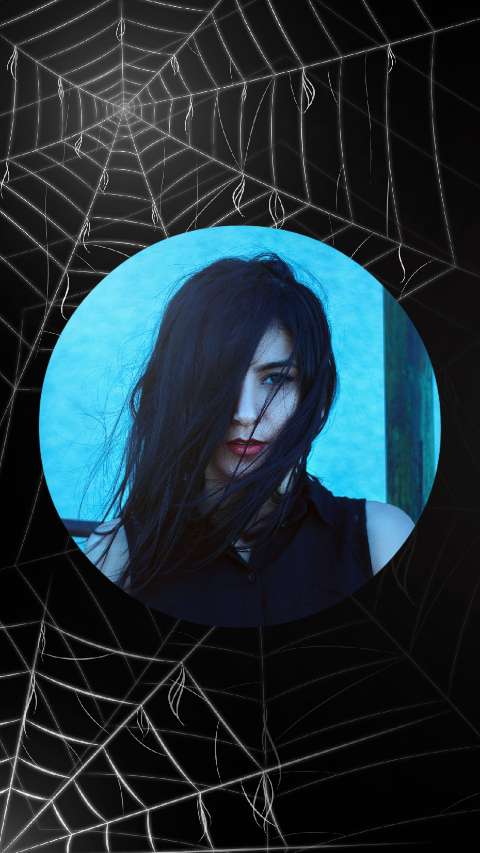 Preview for Mysterious-woman-spider-web-halloween-story-template-96c28
