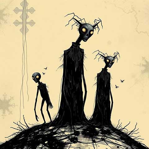 Preview for Surreal-creatures-haunting-landscape-aicartoon-template-56363