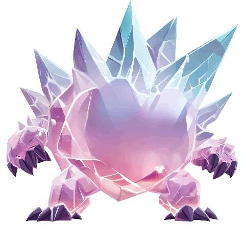 Preview for Crystal-creature-illustration-elemental-monster-template-67e30