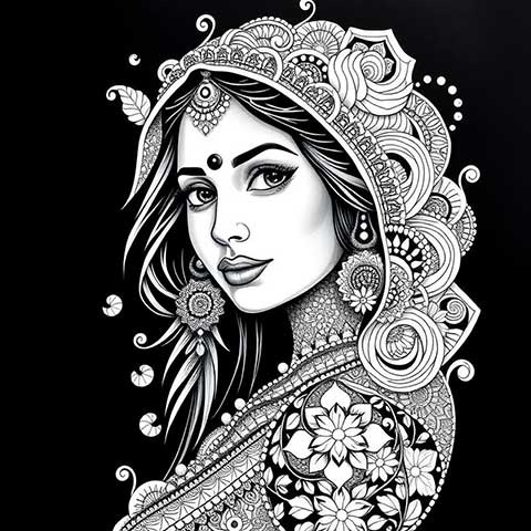 Preview for Traditional-indian-woman-illustration-aifeatured-template-dc1a3