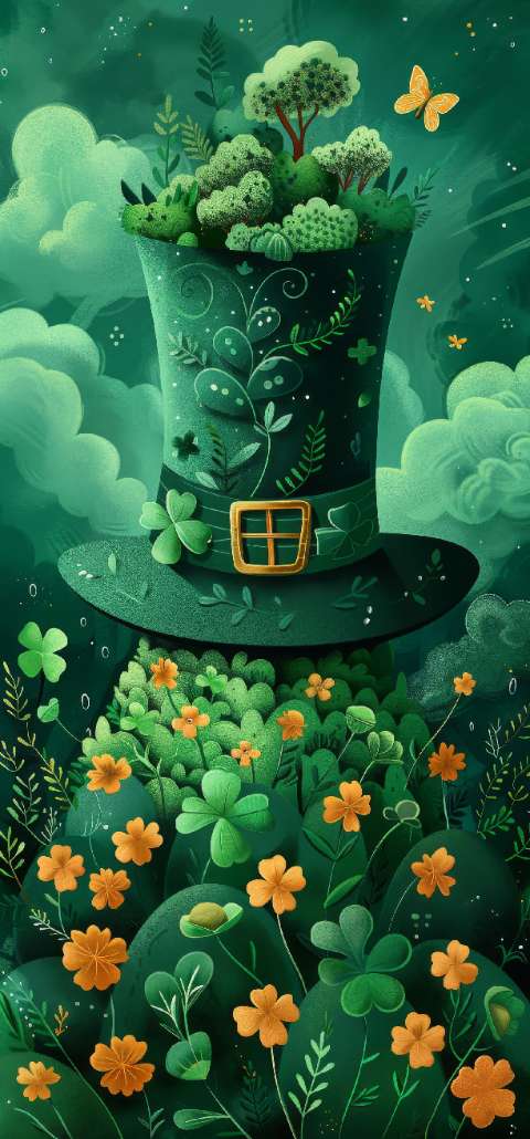 Preview for St-patricks-day-leprechaun-hat-illustration-template-4771a