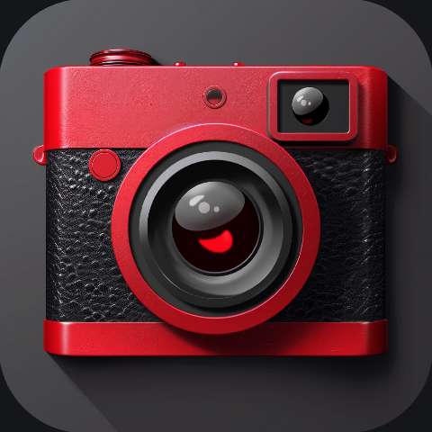 Preview for Red Camera Icon Design Template