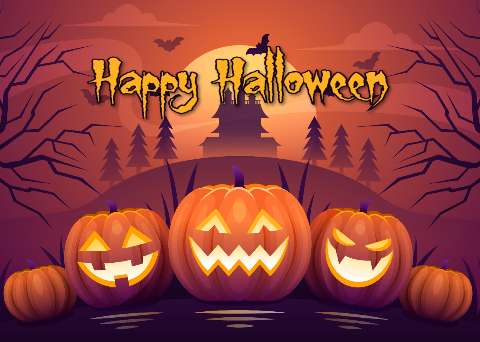 Preview for Halloween-pumpkin-greeting-halloween-post-template-fec74