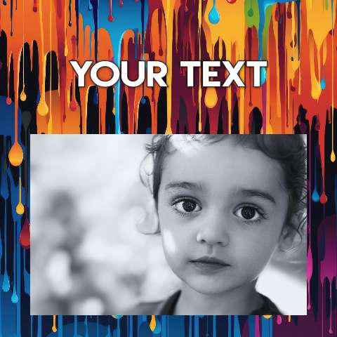 Preview for Colorful-child-portrait-template-instagram-post-6ebf9