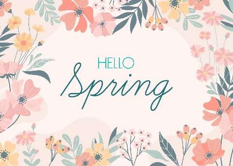 Preview for Hello-spring-floral-greeting-template-d471c