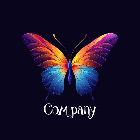 Preview for Colorful-butterfly-logo-design-logo-animal-template-76498