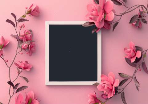 Preview for Floral-frame-mockup-pink-mothers-day-template-b0e60