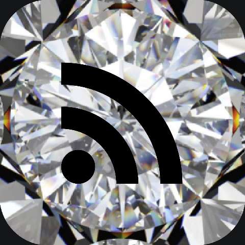 Preview for Diamond-rss-feed-icon-diamond-icon-template-346d6