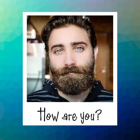 Preview for Man-with-beard-and-blue-eyes-polaroid-template-91044