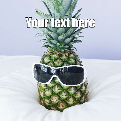 Preview for Funny-pineapple-sunglasses-meme-template-93409