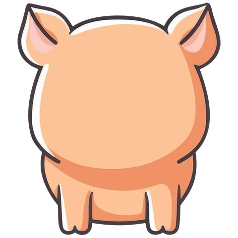 Preview for Cartoon-pig-illustration-emoji-animal-template-56f8b