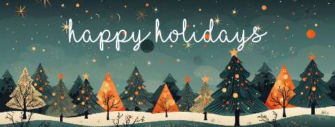 Preview for Happy-holidays-winter-scene-christmas-facebook-template-a4bdf