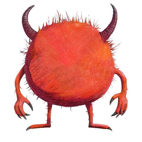 Preview for Red-monster-illustration-ugly-monster-template-accdb