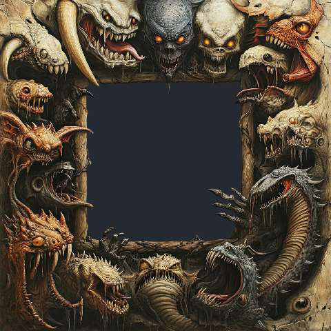 Preview for Horror-creatures-frame-monster-frame-template-6ff6b