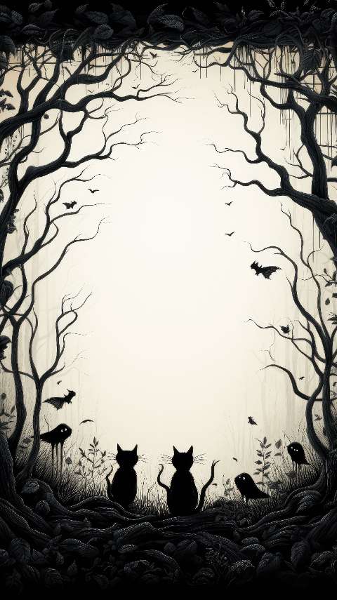 Preview for Mysterious-cats-haunted-forest-halloween-story-template-694de
