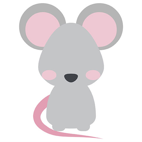 Preview for Cartoon-gray-mouse-illustration-emoji-animal-template-9c440