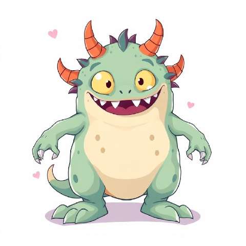 Preview for Cute-cartoon-monster-illustration-aimonsterstyle-template-2c6b8