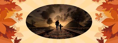 Preview for Father-child-train-tracks-sunset-thanksgiving-template-bdfe4