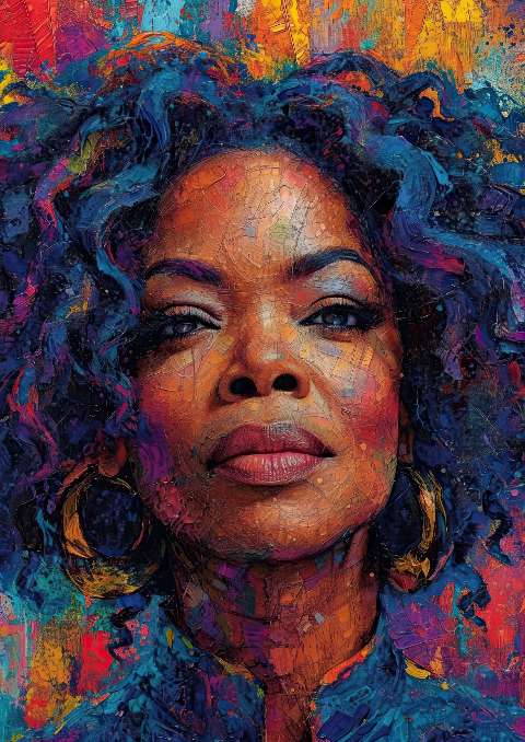 Preview for Vibrant-portrait-of-a-woman-celebrities-template-0f7eb