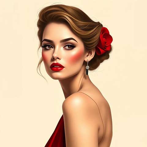 Preview for Elegant-woman-portrait-illustration-aifeatured-template-c0a1a