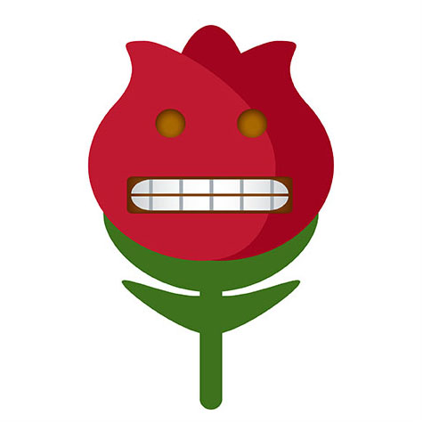 Preview for Cartoon-red-rose-teeth-emoji-classic-template-16cec