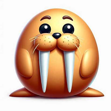 Preview for Cartoon-walrus-illustration-aiemojianimals-template-244c3
