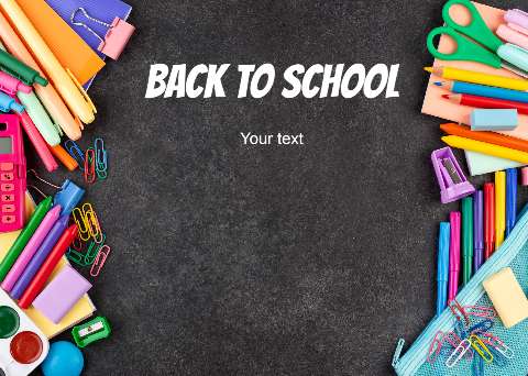 Preview for Back-to-school-supplies-template-31241