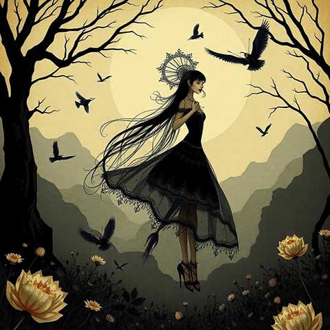 Preview for Surreal-woman-in-black-dress-aifeatured-template-9d978