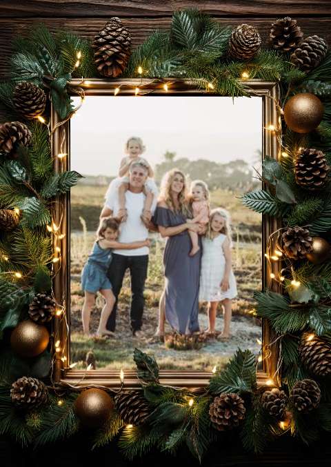 Preview for Family-christmas-portrait-christmas-frame-template-358e5