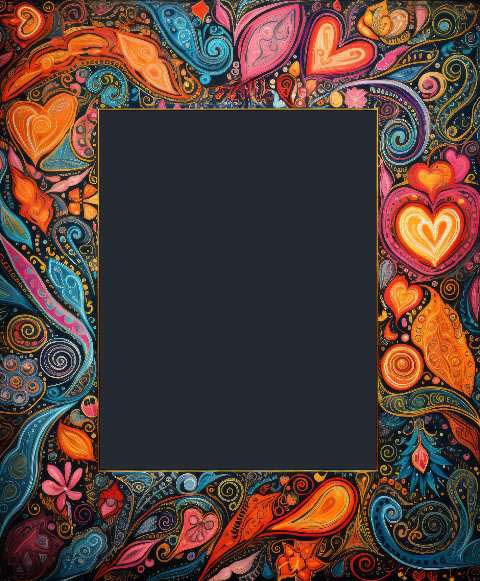 Preview for Colorful-heart-frame-design-colorful-frame-template-c63dc