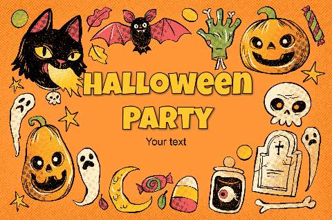 Preview for Halloween-party-invitation-template-halloween-post-51e6e