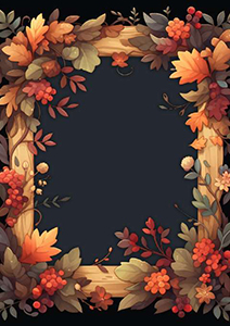 Preview for Autumn-floral-frame-template-fall-frame-f5ba8
