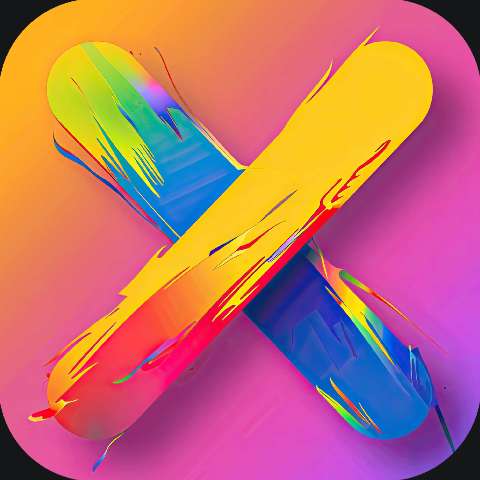 Preview for Colorful X App Icon Template