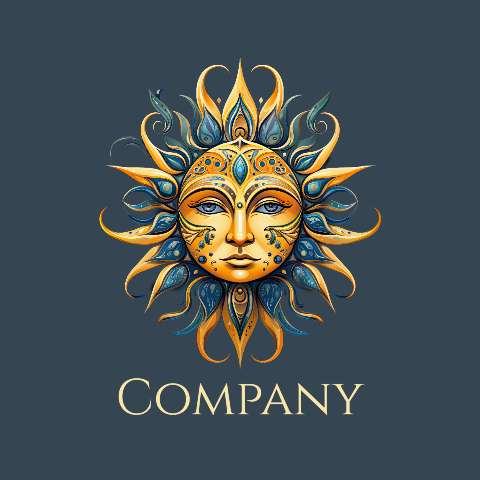 Preview for Sun-face-logo-design-logo-object-template-35b09